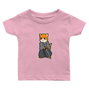 Discover Samurai Katana Cat Baby T-shirts