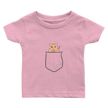 Discover Pig piggy lucky piglet gift curly tail sweet pig Baby T-shirts