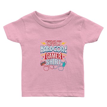 Discover Hardcore Computer Typical Gamer Gaming Nerd Gift Baby T-shirts