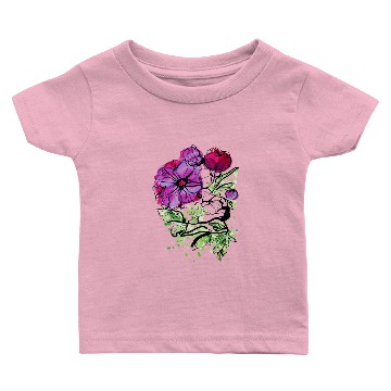 Discover Pink Peony Flower Baby T-shirts