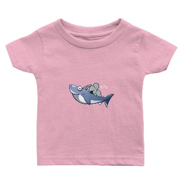 Discover Koala Riding Shark Funny Trend Baby T-shirts