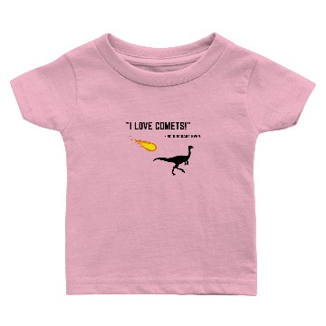 Discover Dinosaur Ironic Velociraptor Funny Comet Baby T-shirts