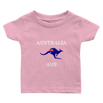 Discover Australia - AUS - Kangaroo - Sydney - Melbourne Baby T-shirts