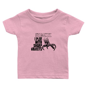 Discover Falconry I Play With Sharp Objects Cool Falconry Baby T-shirts
