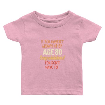 Discover Funny 80th Birthday Gift design 80 Years Old Baby T-shirts