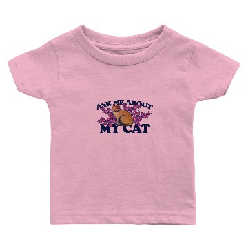 Discover ask me about my cat Baby T-shirts