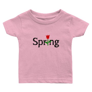 Discover Spring - March - Flowers - Tulip Baby T-shirts