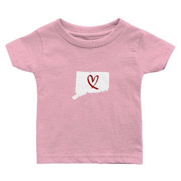 Discover I Love Connecticut Heart Baby T-shirts