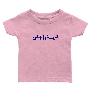 Discover a²+b²=c² - Pythagoras - maths - Albert Einstein Baby T-shirts