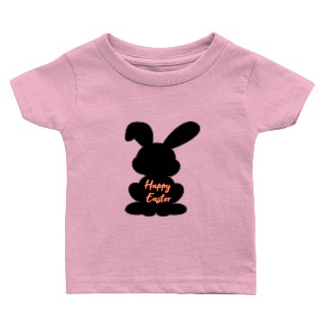 Discover Happy Easter Bunny black lovely Baby T-shirts