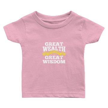 Discover Philosophy Great Wealth Baby T-shirts