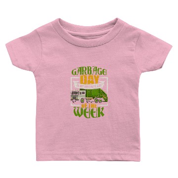 Discover Garbage Day Recycling Trash Truck Baby T-shirts