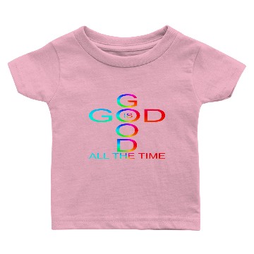 Discover God is good all the time rainbow Baby T-shirts