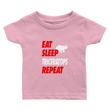 Discover EAT SLEEP TRICERATOPS REPEAT Baby T-shirts