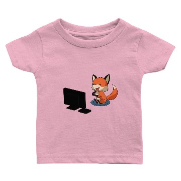 Discover Fox playing PlayStation Baby T-shirts