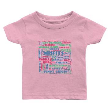 Discover Pinellas Misfits Word Cloud Baby T-shirts