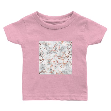 Discover Rose Gold and Marble Pattern Baby T-shirts