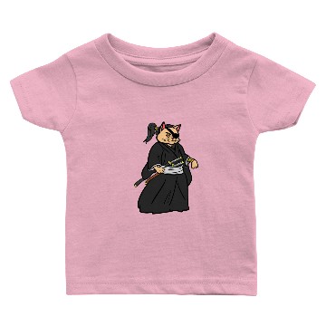 Discover Samurai Cat Baby T-shirts