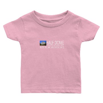 Discover Half Dome Yosemite National Park GPS Coordinates Baby T-shirts