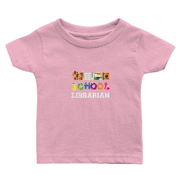 Discover Funny Elementary And Middle School Librarian Baby T-shirts