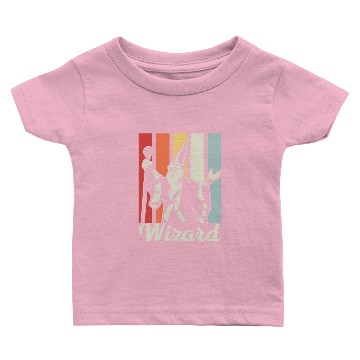 Discover Wizard Witchcraft Sorcerer Magic Retro Cool Gift Baby T-shirts