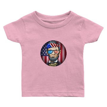 Discover Abraham Lincoln President on 4th Of July Baby T-shirts