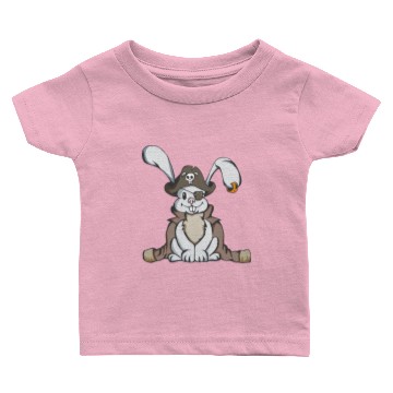 Discover Pirate bunny easter rabbit gift easter egg kid Baby T-shirts