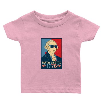 Discover Crazy George Washington Merica Baby T-shirts