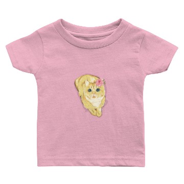 Discover Cute Yellow Cat Baby T-shirts