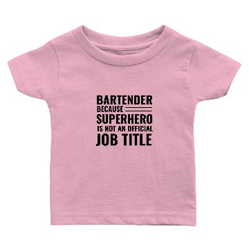 Discover Bartender Superhero Baby T-shirts
