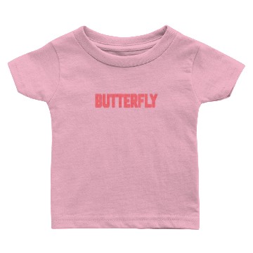 Discover Butterfly Dotted Text Design Baby T-shirts