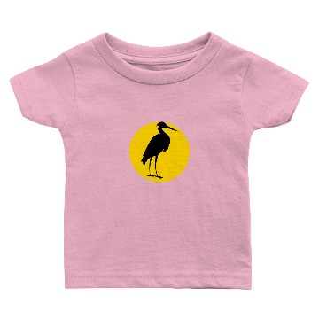 Discover heron and moon Baby T-shirts