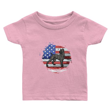 Discover Cane Corso Flag Cutout - Crop Brindle Baby T-shirts