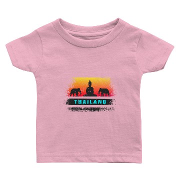 Discover Thailand / Buddha / Elephants / Gift / Siamese Baby T-shirts
