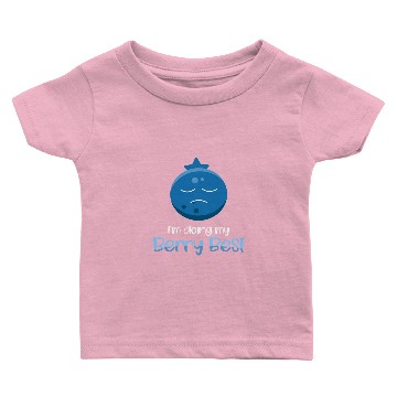 Discover I'm doing my berry best - blueberry Baby T-shirts