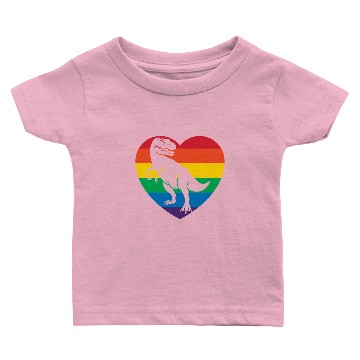 Discover Rainbow Dinosaur T-Rex Baby T-shirts