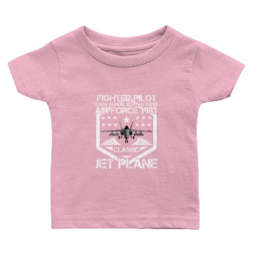 Discover Jet Fighter Pilot Air Force Aircraft Baby T-shirts