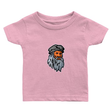 Discover Leonardo da Vinci Head Mascot Baby T-shirts
