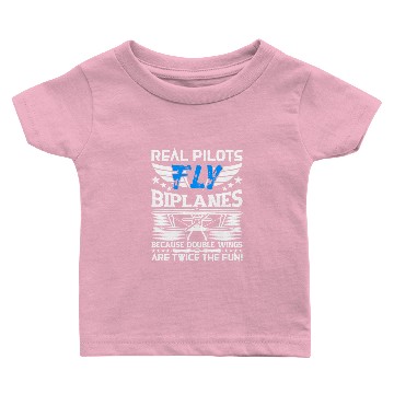 Discover real pilots fly biplanes Baby T-shirts