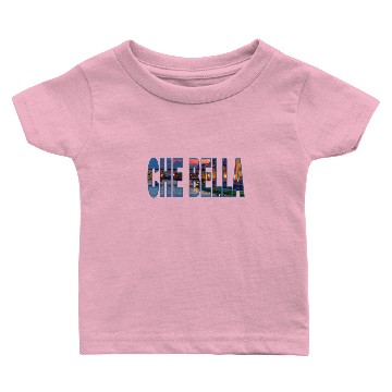 Discover Che Bella - Ponte Vecchio backdrop on the text Baby T-shirts