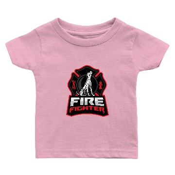Discover Firefighter Dalmatian Baby T-shirts