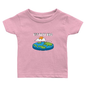 Discover Flat Earths Society Globe World Map Funny Gift Baby T-shirts