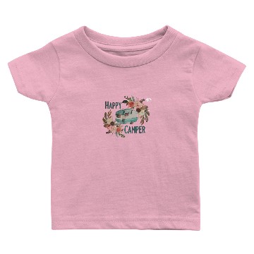 Discover Happy Camper Baby T-shirts
