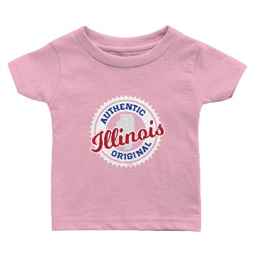 Discover ILLINOIS - AUTHENTIC ORIGINAL - CUBS COLORS Baby T-shirts