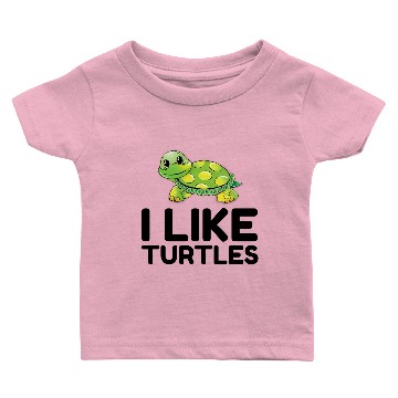 Discover I Like Turtles Baby T-shirts