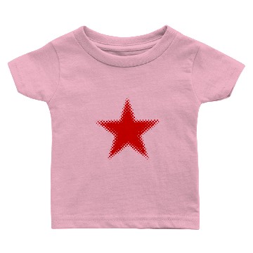 Discover red star comic dotted Baby T-shirts