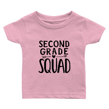 Discover Second Grade Squad Teacher Team Baby T-shirts