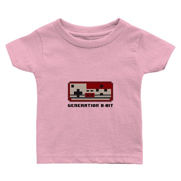 Discover Generation 8 bit Controller Gamepad Videogames Baby T-shirts