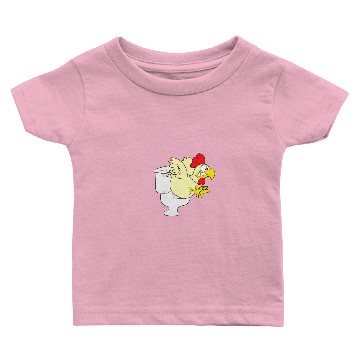 Discover Chicken / cock on toilet Baby T-shirts