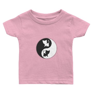 Discover Cat Ying Yang Baby T-shirts